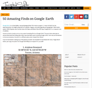 50 Amazing Finds on Google Earth